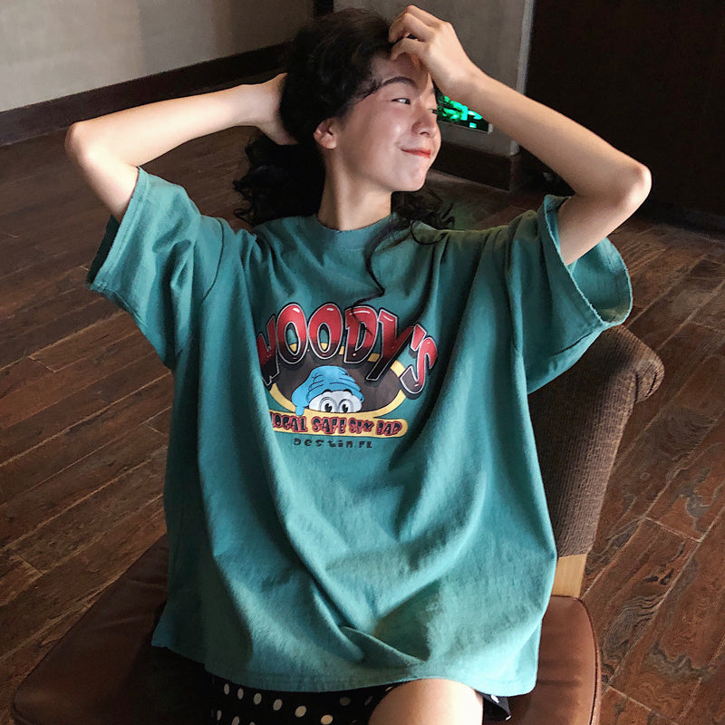 Oversized short sleeve t-shirt