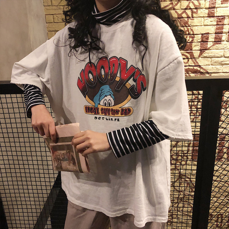 Oversized short sleeve t-shirt