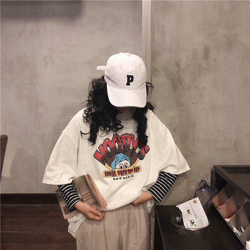 Oversized short sleeve t-shirt