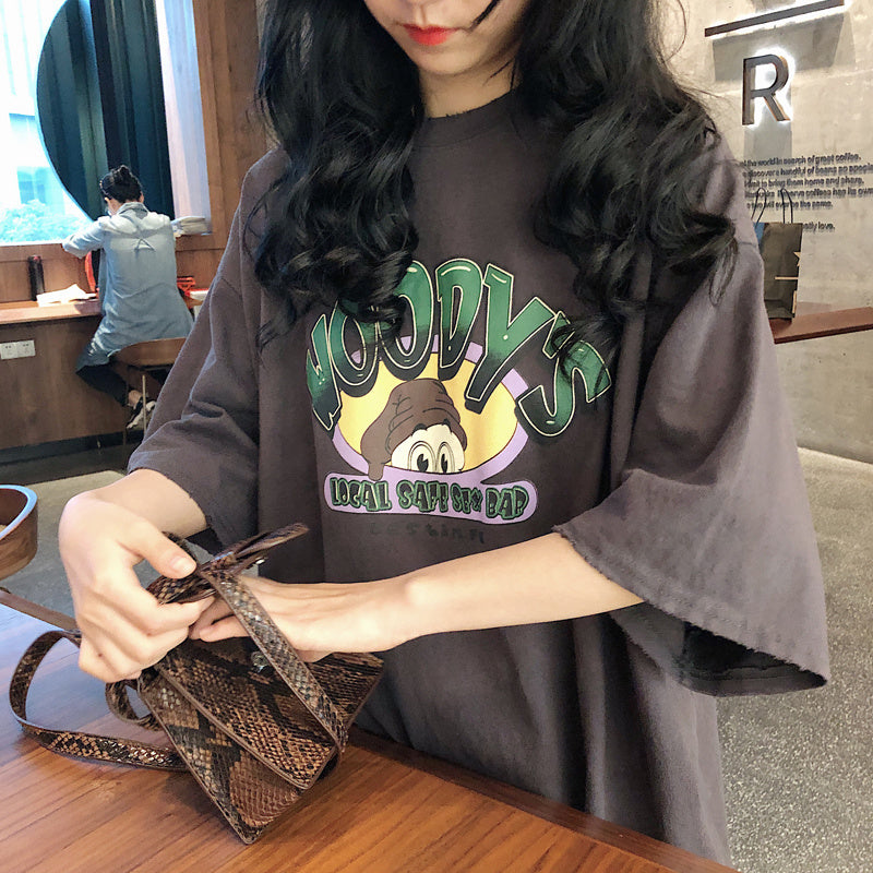 Oversized short sleeve t-shirt