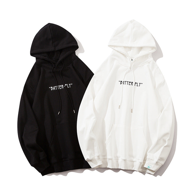 Butterfly print hoodie