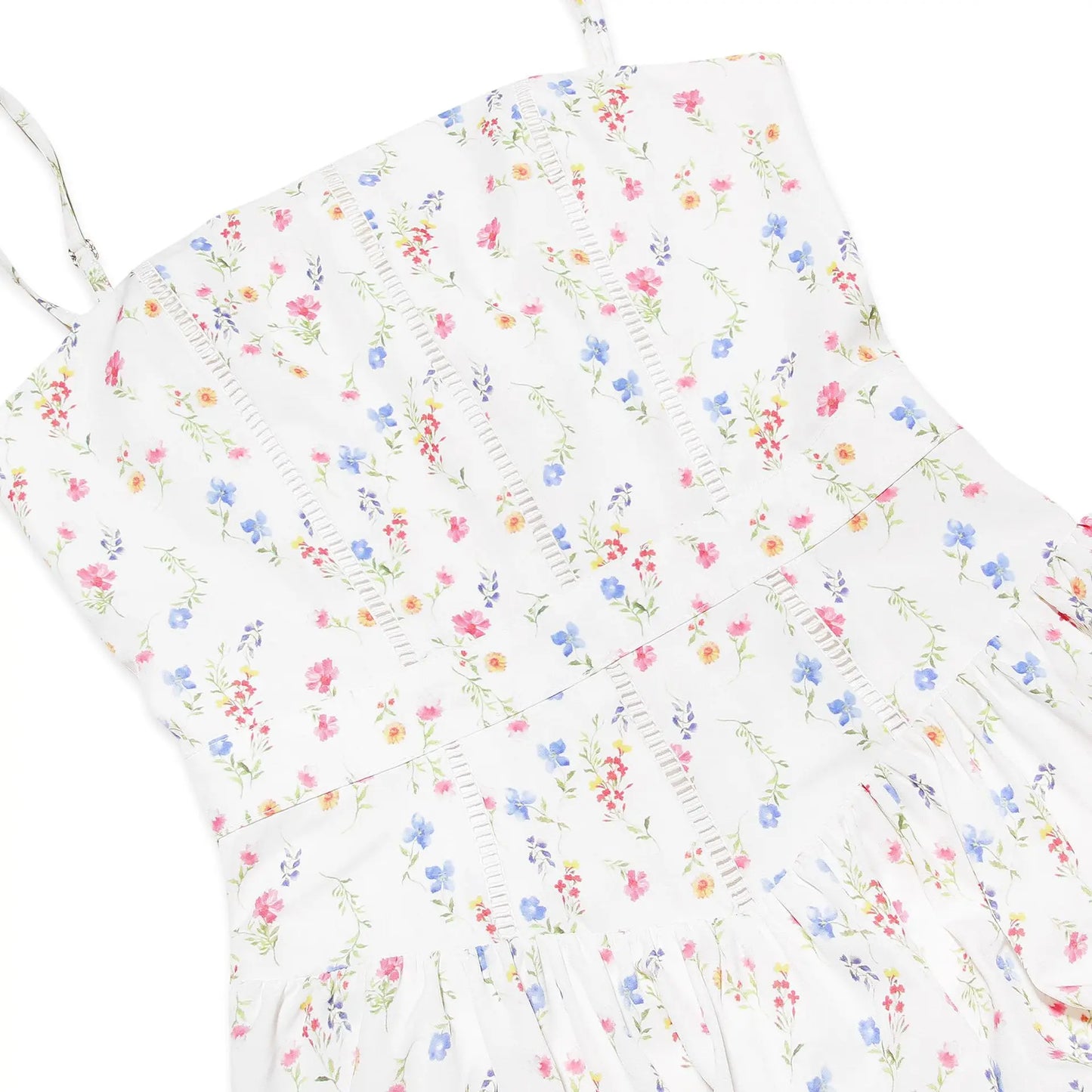 Suninheart Summer Clothes for Women Midi Elegant Dress 2025 New Arrivals White Floral Print Holiday Dress