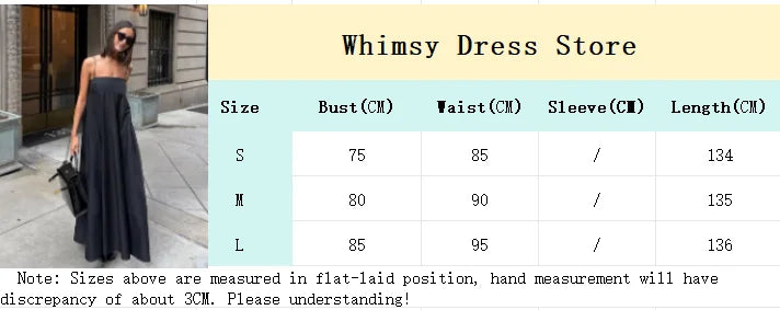 Black A-line Women's Long Dress Elegant Square Neck Pleated Sleeveless Sling Maxi Dresses 2025 Summer Lady Vacation Party Robes