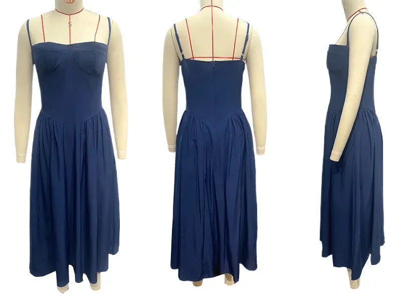 【2025 Summer Collection】French Chic Knee-Length Dress | Solid/Floral/Checkered Multi-Patterns Elegant Mid-length Dress for Women