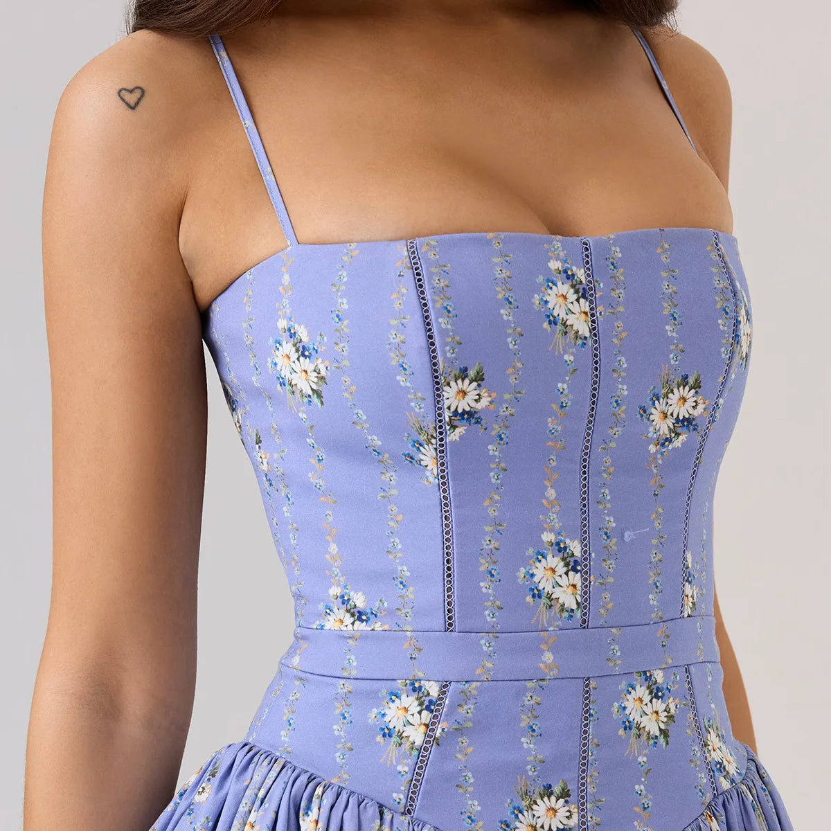Suninheart Summer Clothes for Women Midi Elegant Dress 2025 New Arrivals White Floral Print Holiday Dress