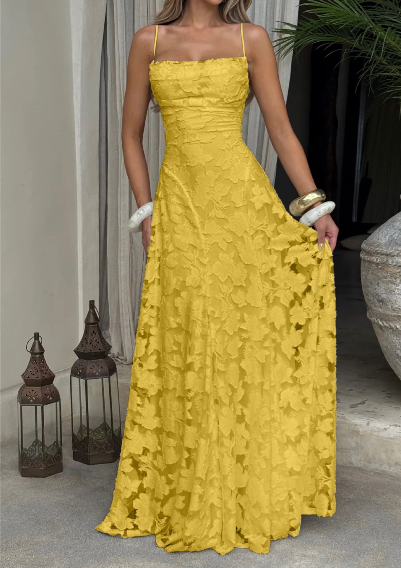 Summer Women's Sexy Sling Chiffon Elegant Backless Dress