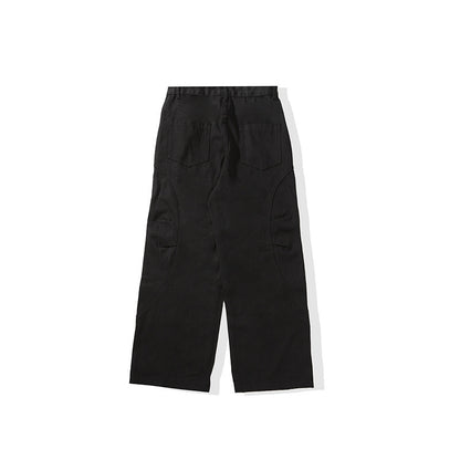 Japanese Curved Soft Pleat Casual Pants All-match Neutral