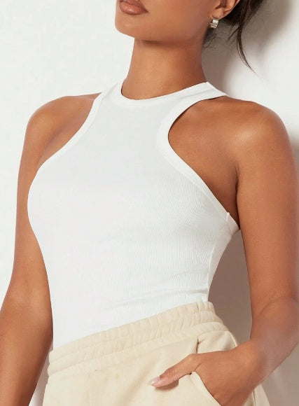 Solid Color Halter Top For Women