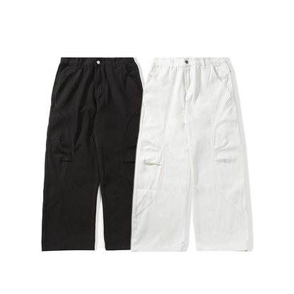 Japanese Curved Soft Pleat Casual Pants All-match Neutral