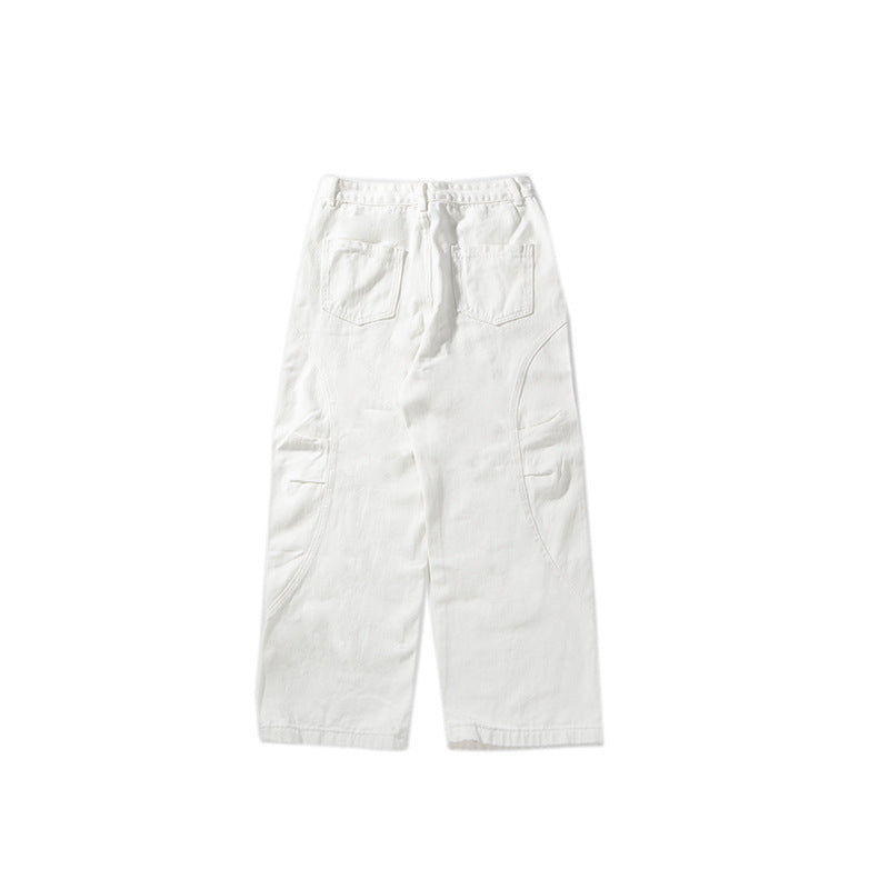 Japanese Curved Soft Pleat Casual Pants All-match Neutral
