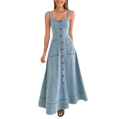 Women's Backless High Waist Dress