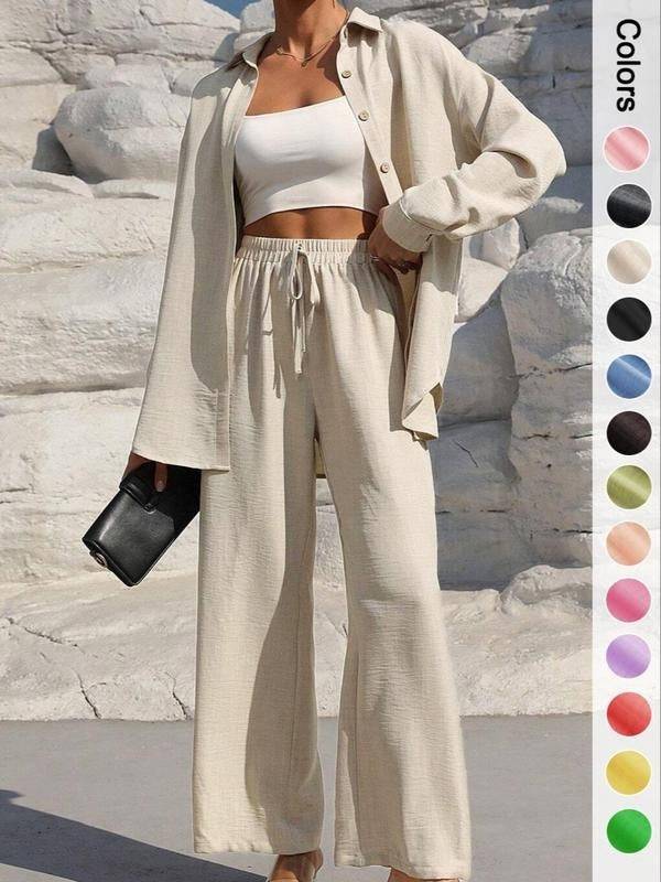 Women's Shirt With Trousers Fashionable And Elegant Ladies New Suit