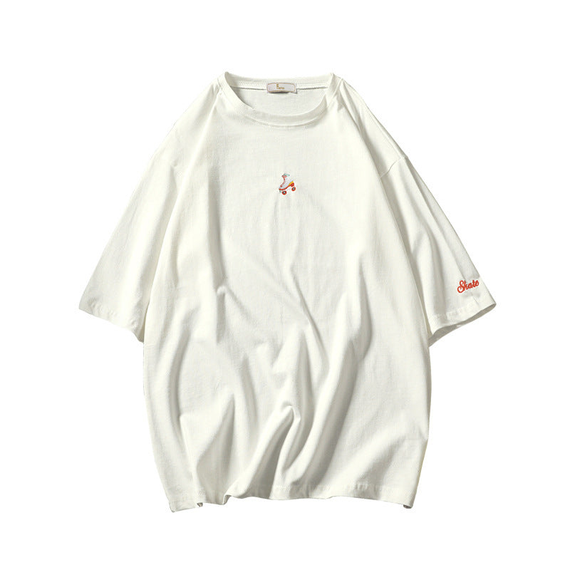 Tiny Embroidered Oversized Pastel Tee