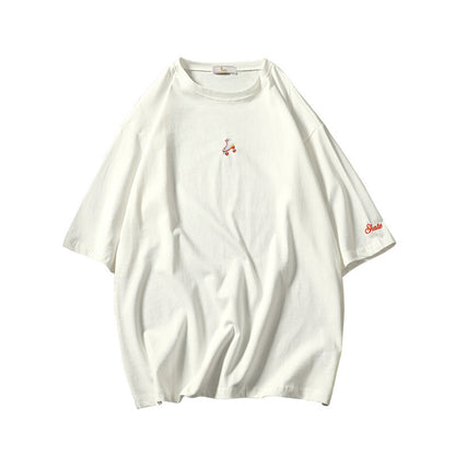 Tiny Embroidered Oversized Pastel Tee