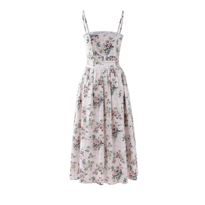 Suninheart Summer Clothes for Women Midi Elegant Dress 2025 New Arrivals White Floral Print Holiday Dress