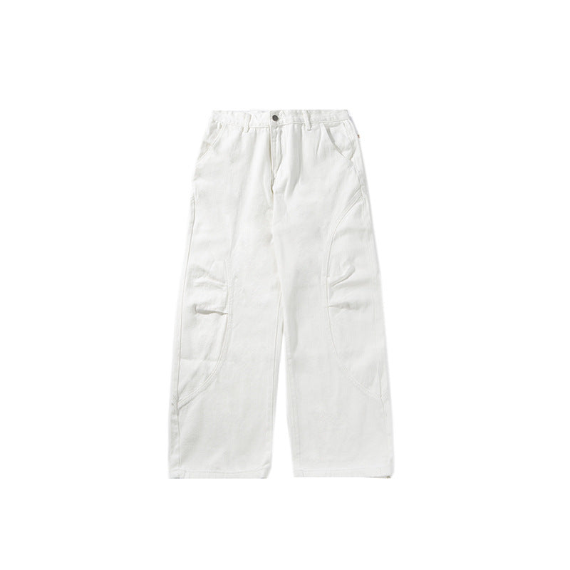 Japanese Curved Soft Pleat Casual Pants All-match Neutral