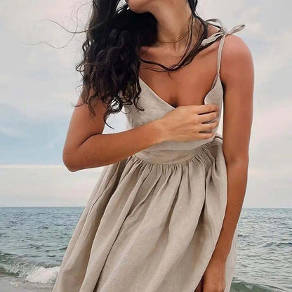 Maxi Dresses For Women Sexy Casual V Neck Spaghetti Strap Long Summer Sundress