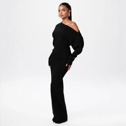 Women's Long Sleeve Slim Fit Elegant Dress