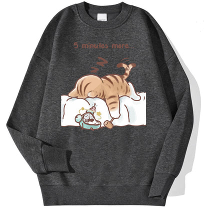 Let Me Sleep For Another Five Minutes Man Sudadera Korean Sweatshirt